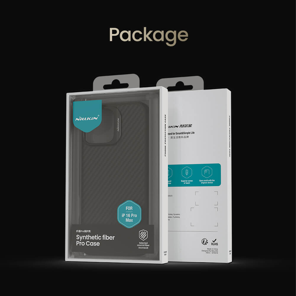 Чехол-крышка NILLKIN для Apple iPhone 16 Pro Max (серия Synthetic Fiber Pro Magnetic case)